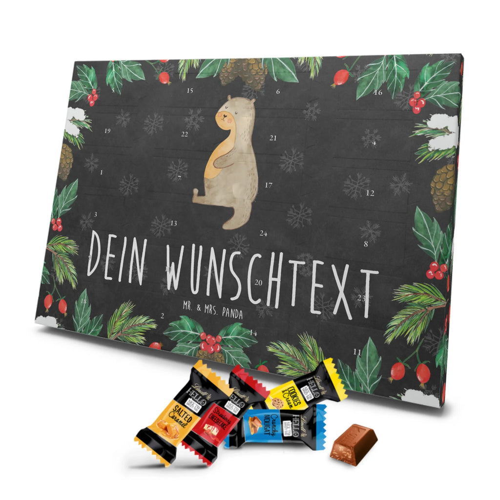 Personalisierter Markenschokolade Adventskalender Otter Bauch Personalisierter Adventskalender, Otter, Fischotter, Seeotter, Otter Seeotter See Otter