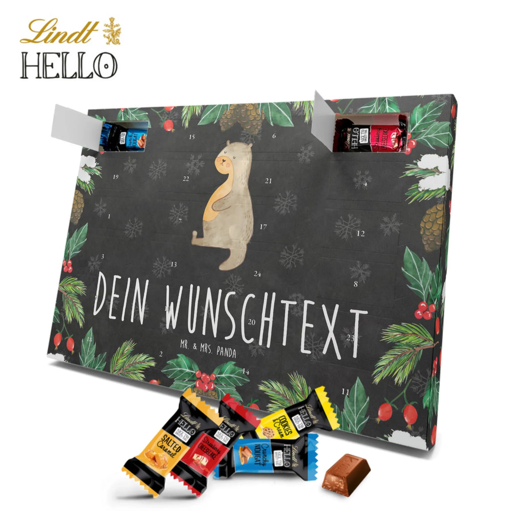 Personalisierter Markenschokolade Adventskalender Otter Bauch Personalisierter Adventskalender, Otter, Fischotter, Seeotter, Otter Seeotter See Otter