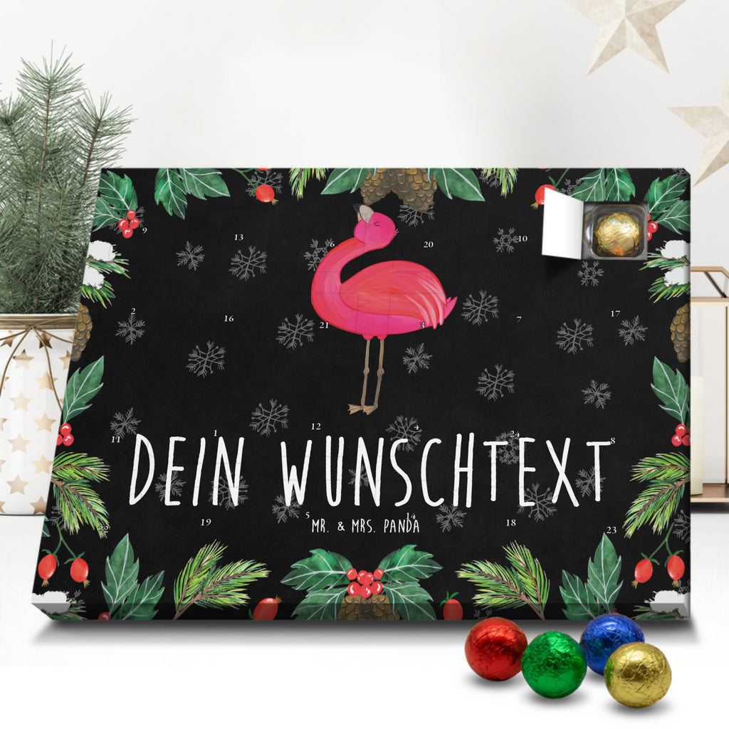 Personalisierter Schoko Adventskalender Flamingo Stolz Personalisierter Adventskalender, Adventskalender mit Namen, Flamingo, stolz, Freude, Selbstliebe, Selbstakzeptanz, Freundin, beste Freundin, Tochter, Mama, Schwester