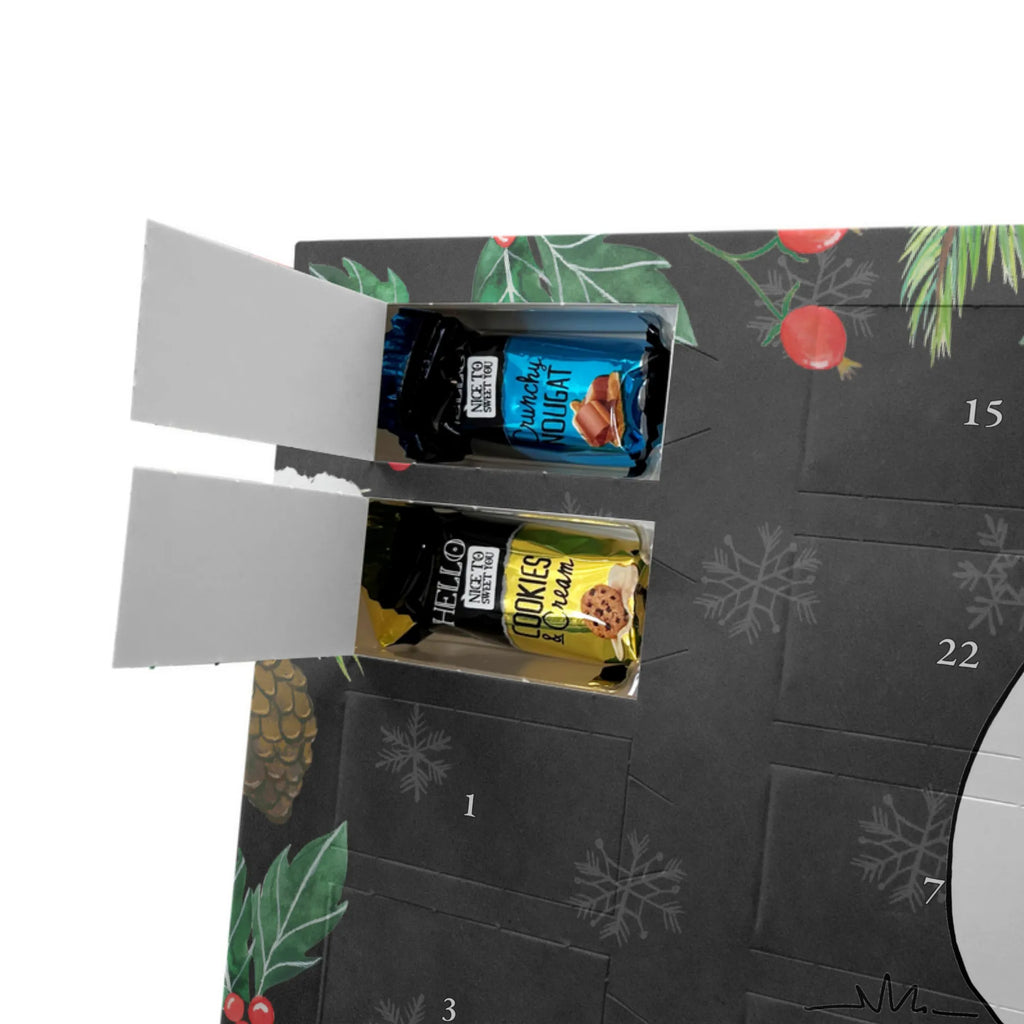 Personalisierter Markenschokolade Adventskalender Panda Dankeschön Personalisierter Adventskalender