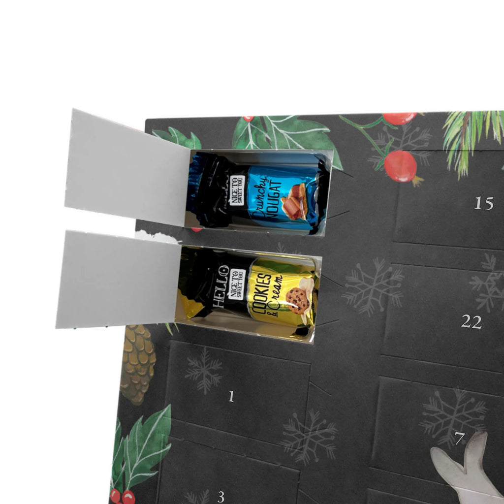 Personalisierter Markenschokolade Adventskalender Robbe Sherlock Personalisierter Adventskalender, Tiermotive, Gute Laune, lustige Sprüche, Tiere