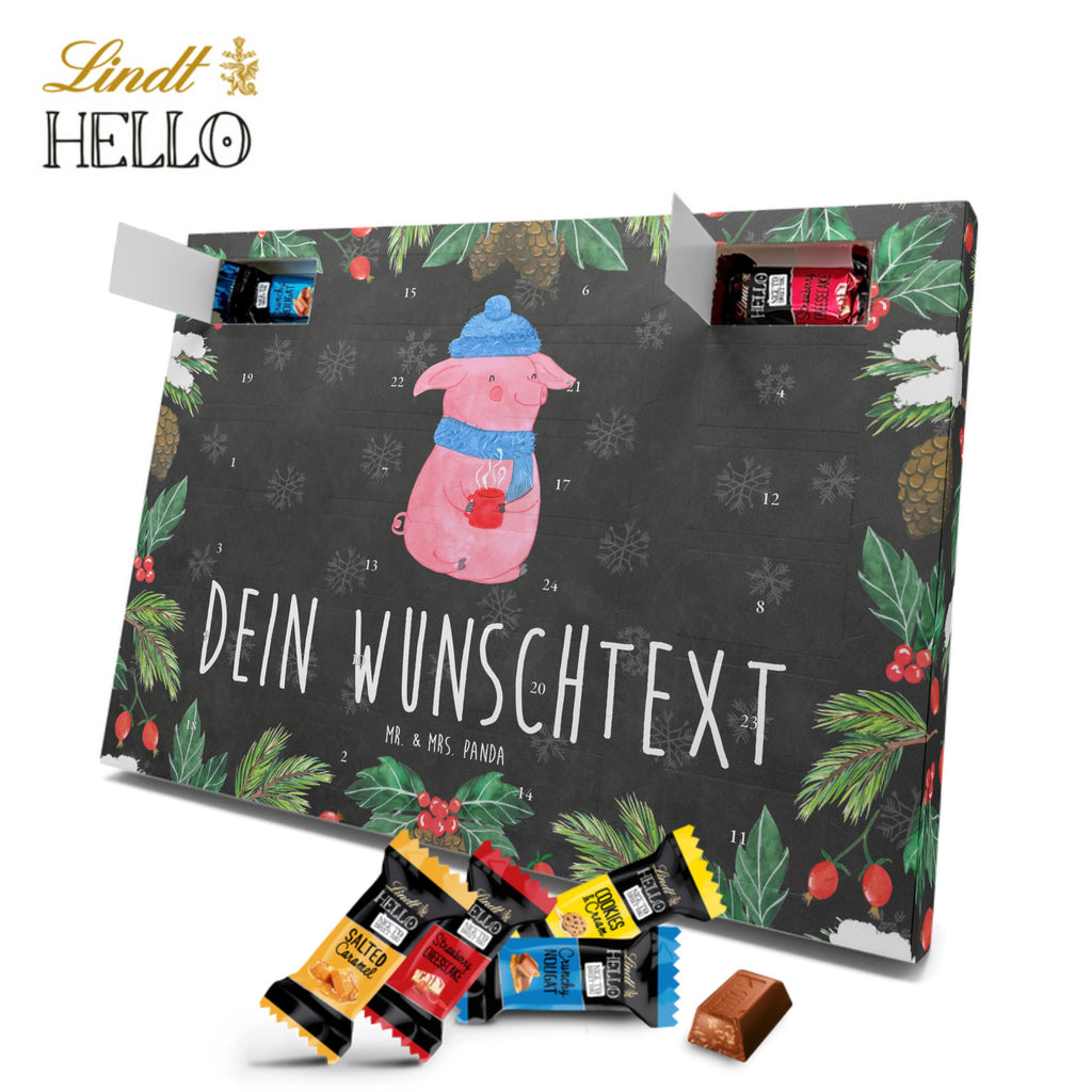 Personalisierter Markenschokolade Adventskalender Schweinchen Glühwein Personalisierter Adventskalender, Winter, Weihnachten, Weihnachtsdeko, Nikolaus, Advent, Heiligabend, Wintermotiv, Glühwein, Betrunken, Weihnachtsmarkt, Spruch