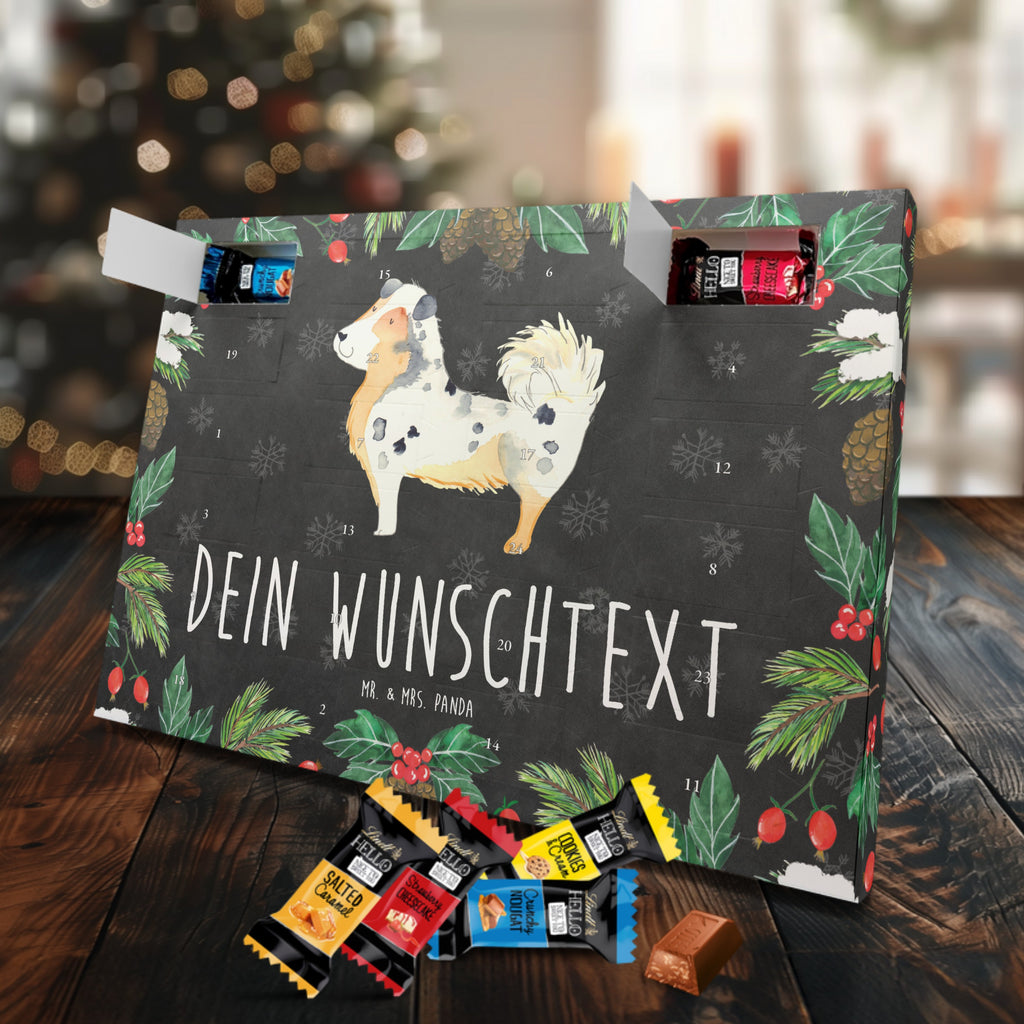 Personalisierter Markenschokolade Adventskalender Hund Australien Shepherd Personalisierter Adventskalender, Hund, Hundemotiv, Haustier, Hunderasse, Tierliebhaber, Hundebesitzer, Sprüche, Australien Shepherd, Shepherd, Hundeliebe, Familienhund, Spruch