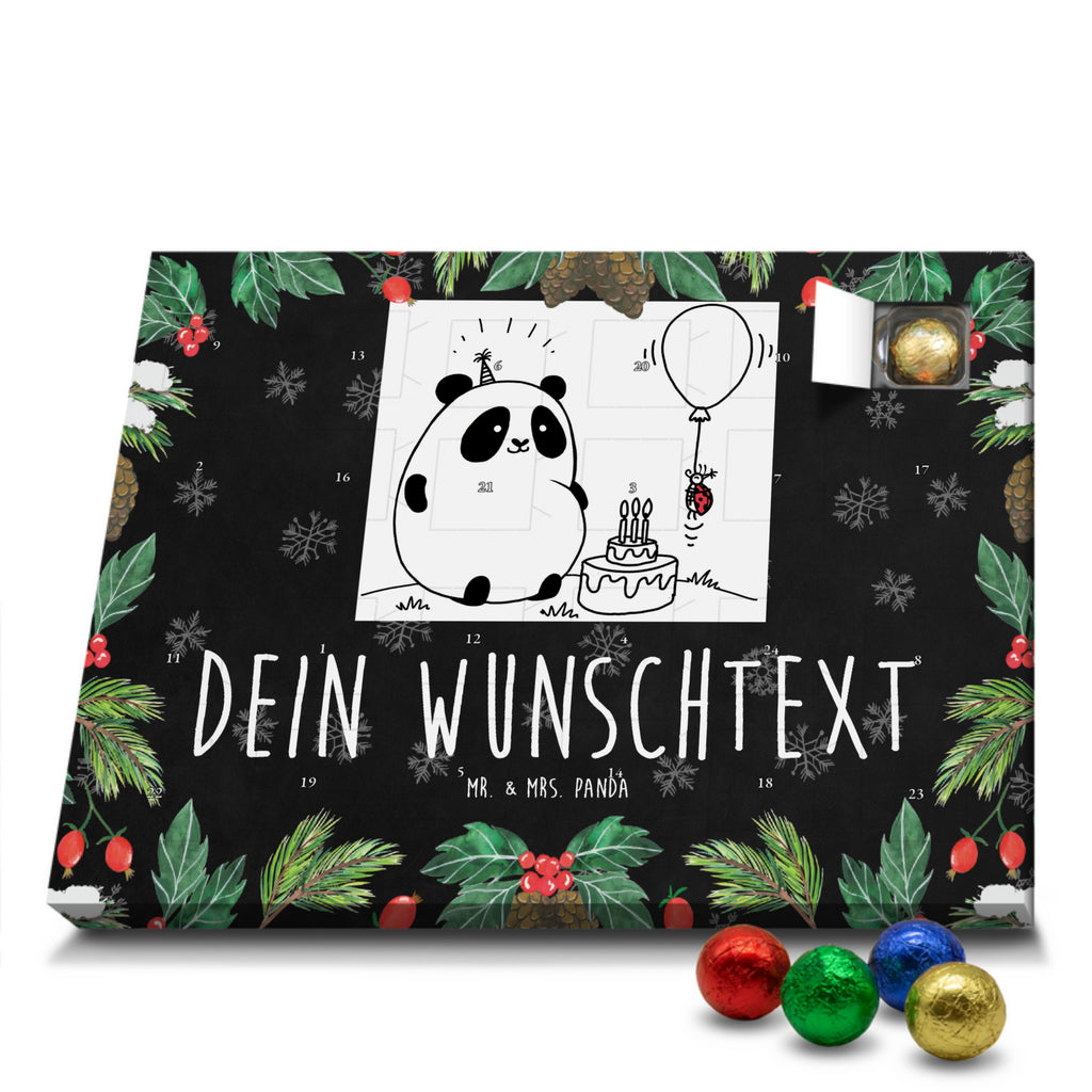 Personalisierter Schoko Adventskalender Panda Geburtstag Personalisierter Adventskalender, Adventskalender mit Namen