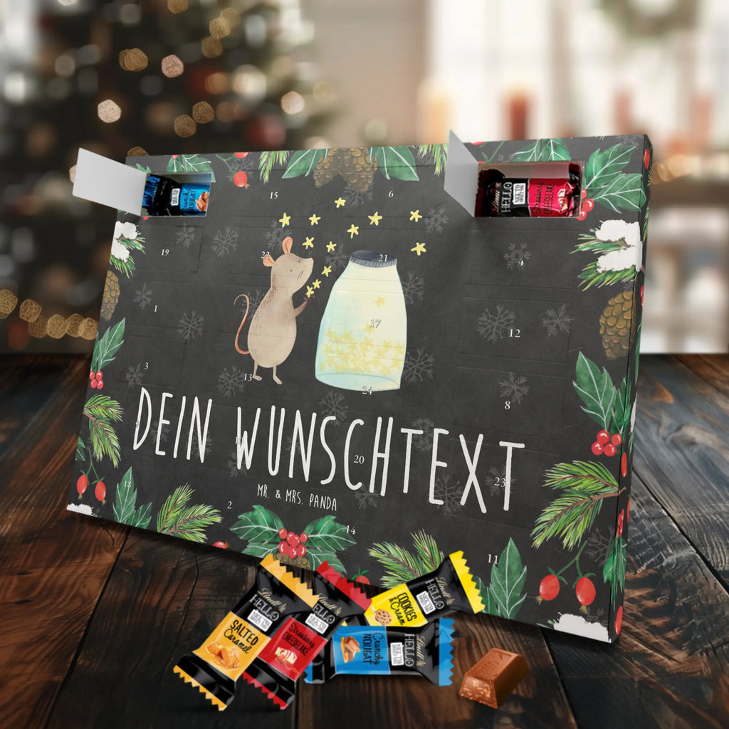 Personalisierter Markenschokolade Adventskalender Maus Sterne Personalisierter Adventskalender, Tiermotive, Gute Laune, lustige Sprüche, Tiere, Maus, Sterne, Wunsch, Kind, Taufe, Taufgeschenk, Geburt, Schwangerschaft, erstes Kind, Kindergeburtstag, Geburtstag, Hoffnung, Träume