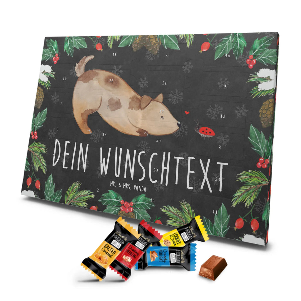 Personalisierter Markenschokolade Adventskalender Hund Marienkäfer Personalisierter Adventskalender, Hund, Hundemotiv, Haustier, Hunderasse, Tierliebhaber, Hundebesitzer, Sprüche, Hunde, Hundespruch, Marienkäfer, Mischling, Mischlinghund