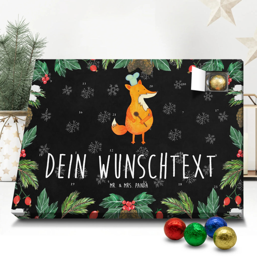 Personalisierter Schoko Adventskalender Fuchs Koch Personalisierter Adventskalender, Adventskalender mit Namen, Fuchs, Füchse, Koch Geschenk, Küche Spruch, Küche Deko, Köche, Bäcker, Party Spruch, Spruch lustig, witzig