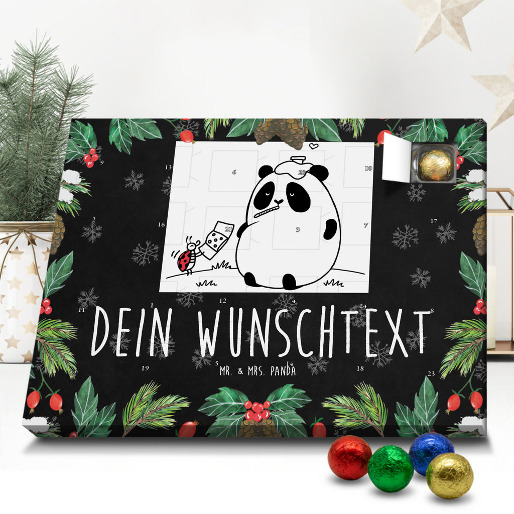 Personalisierter Schoko Adventskalender Panda Gute Besserung Personalisierter Adventskalender, Adventskalender mit Namen