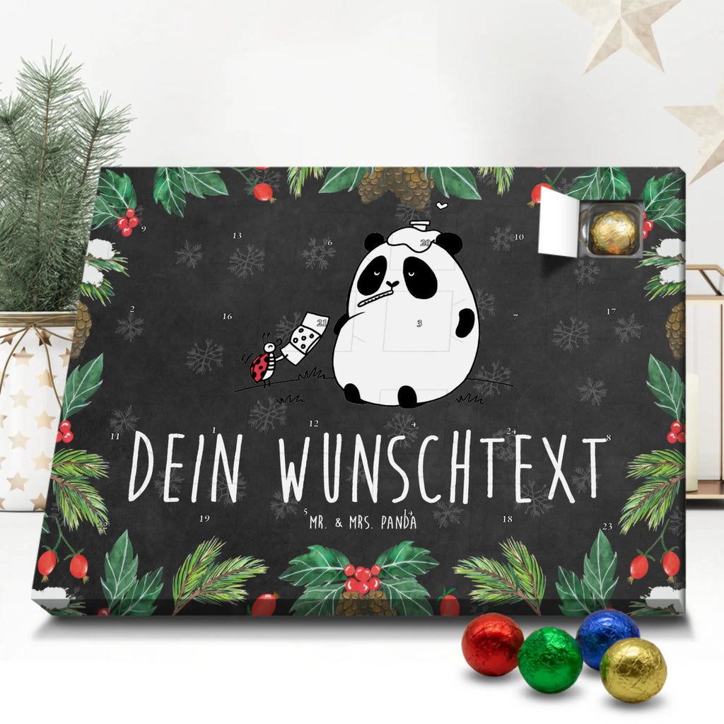 Personalisierter Schoko Adventskalender Panda Gute Besserung Personalisierter Adventskalender, Adventskalender mit Namen