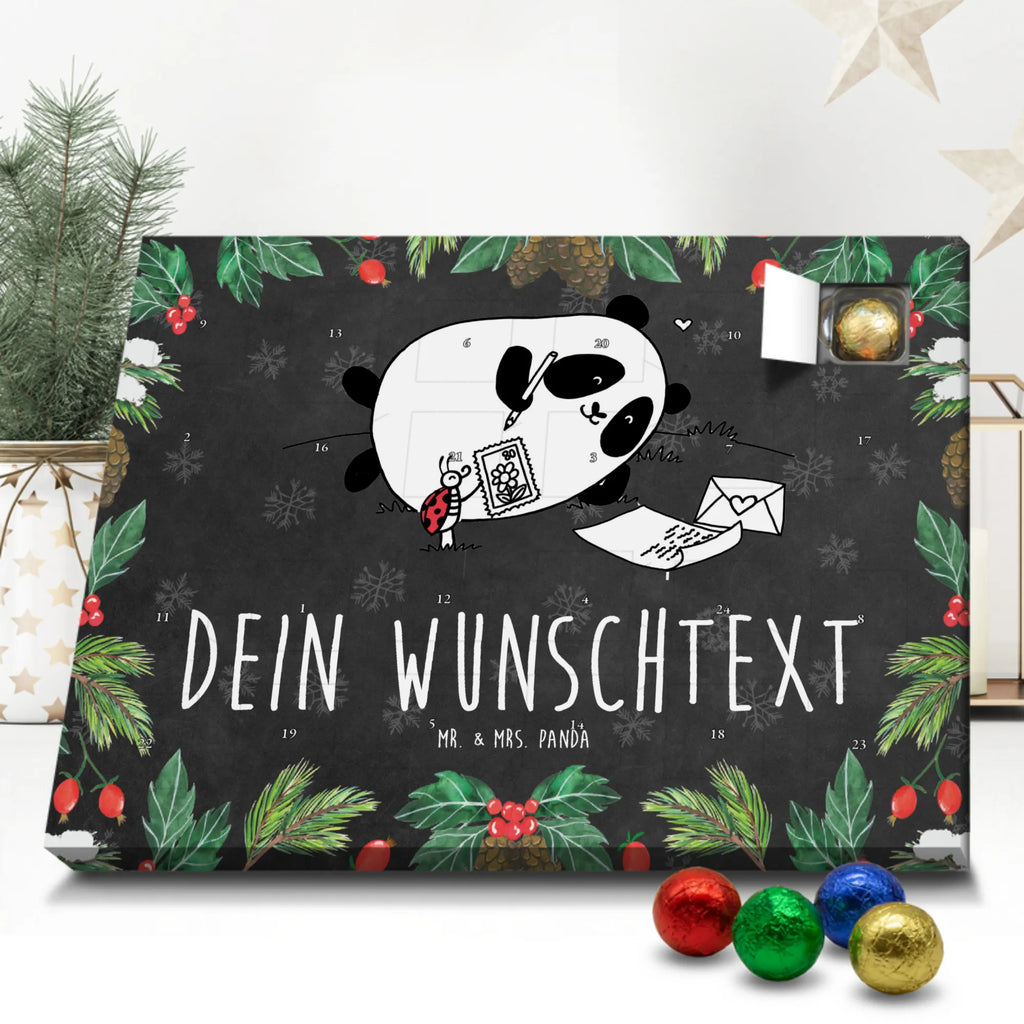 Personalisierter Schoko Adventskalender Panda Vermissen Personalisierter Adventskalender, Adventskalender mit Namen