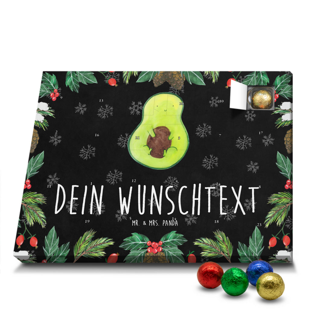 Personalisierter Schoko Adventskalender Avocado Kern Personalisierter Adventskalender, Adventskalender mit Namen, Avocado, Veggie, Vegan, Gesund, Avokado, Avocadokern, Kern, Pflanze, Spruch Leben