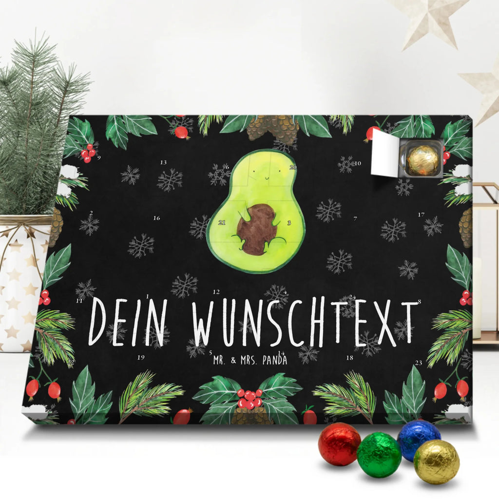 Personalisierter Schoko Adventskalender Avocado Kern Personalisierter Adventskalender, Adventskalender mit Namen, Avocado, Veggie, Vegan, Gesund, Avokado, Avocadokern, Kern, Pflanze, Spruch Leben