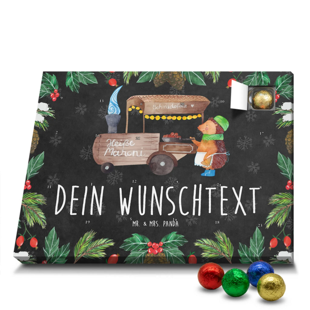 Personalisierter Schoko Adventskalender Igel Maronen Personalisierter Adventskalender, Adventskalender mit Namen, Winter, Weihnachten, Weihnachtsdeko, Nikolaus, Advent, Heiligabend, Wintermotiv, Maronen, Weihnachtsmarkt, Kastanien, Duft