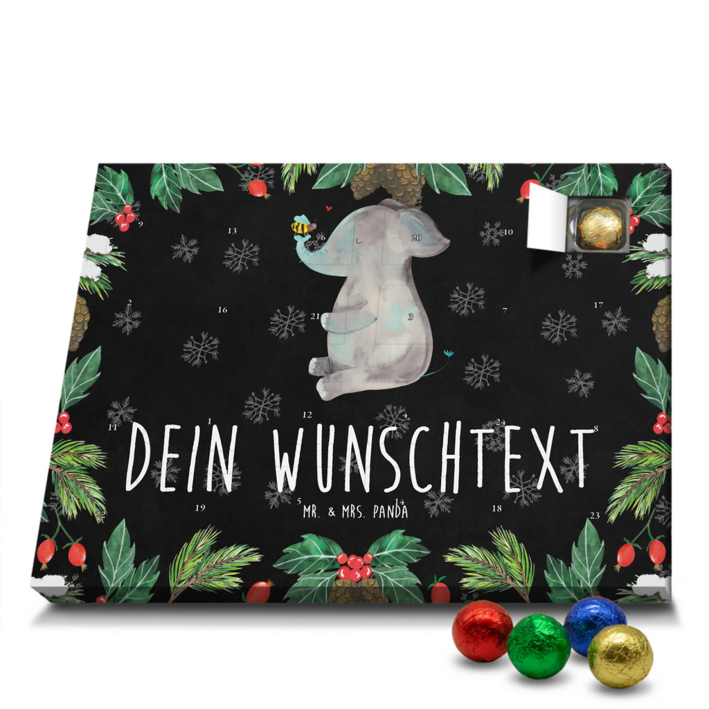 Personalisierter Schoko Adventskalender Elefant Biene Personalisierter Adventskalender, Adventskalender mit Namen, Tiermotive, Gute Laune, lustige Sprüche, Tiere, Elefant, Biene, Liebe, Liebesbeweis, Jahrestag, Liebesgeschenk, Heiratsantrag, Hochzeitsgeschenk, Liebesspruch