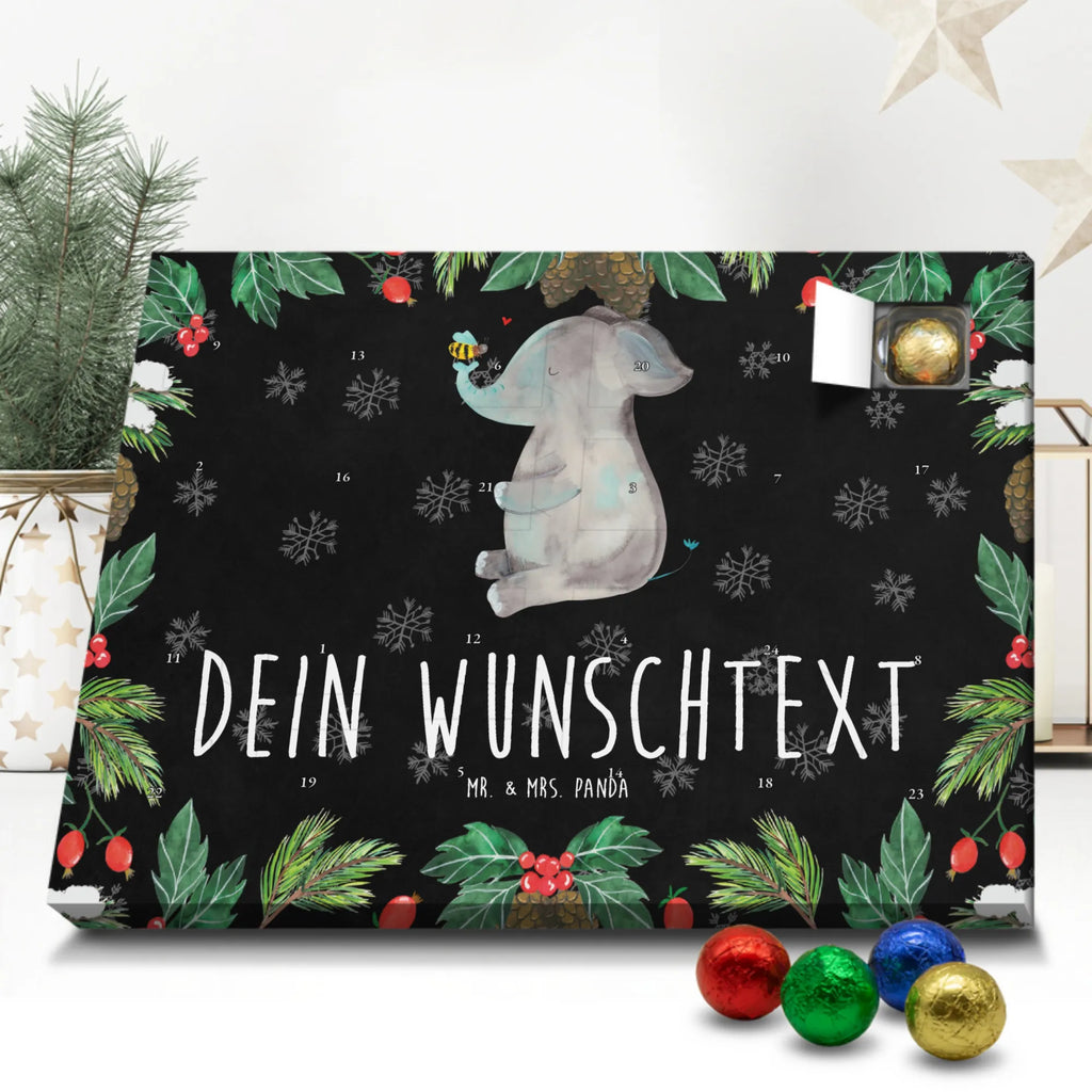 Personalisierter Schoko Adventskalender Elefant Biene Personalisierter Adventskalender, Adventskalender mit Namen, Tiermotive, Gute Laune, lustige Sprüche, Tiere, Elefant, Biene, Liebe, Liebesbeweis, Jahrestag, Liebesgeschenk, Heiratsantrag, Hochzeitsgeschenk, Liebesspruch