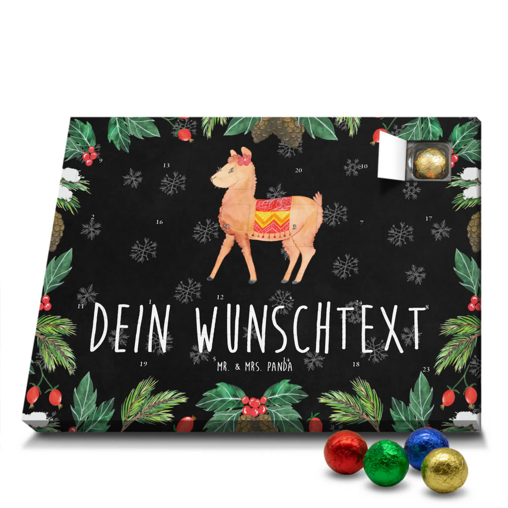 Personalisierter Schoko Adventskalender Alpaka Stolz Personalisierter Adventskalender, Adventskalender mit Namen, Alpaka, Lama