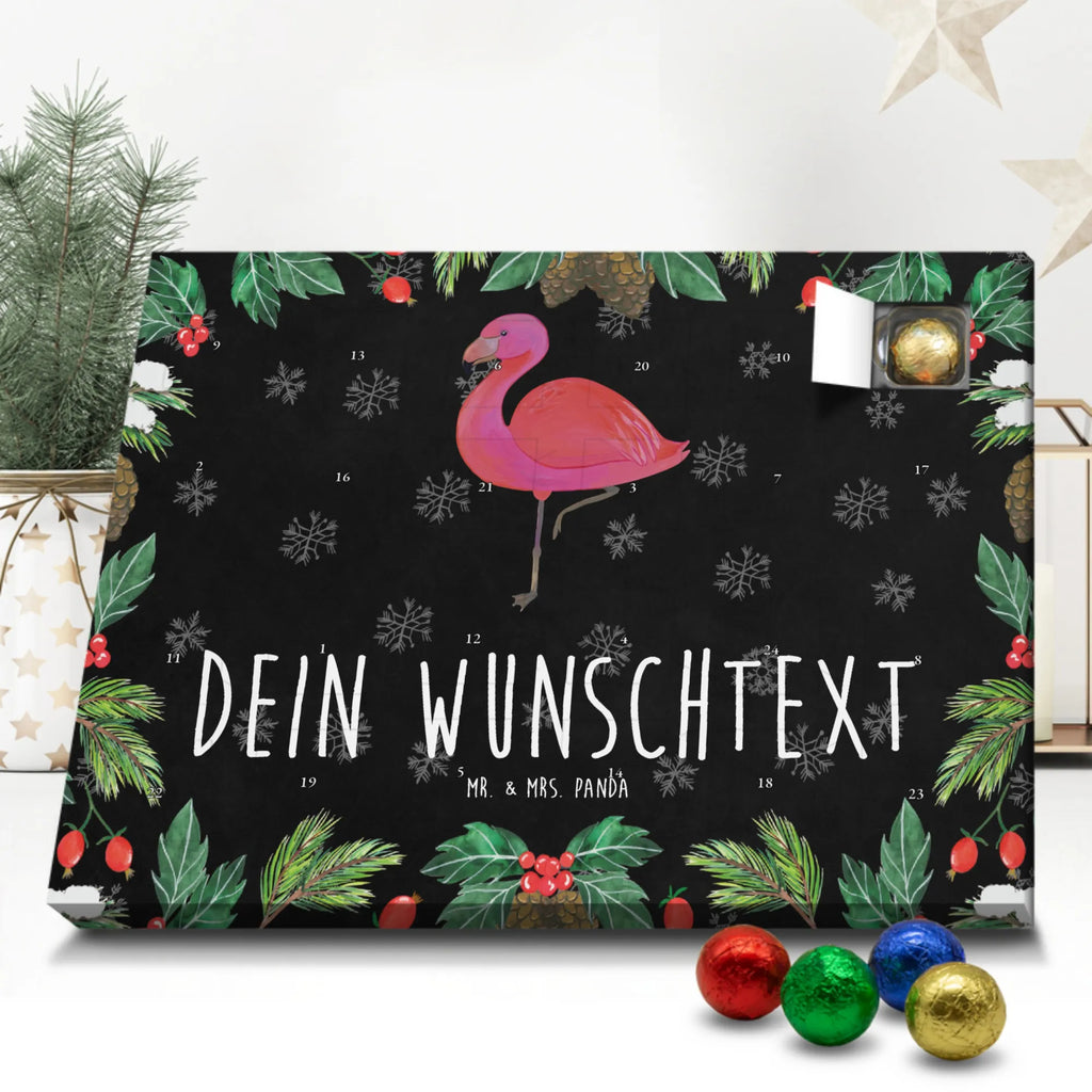 Personalisierter Schoko Adventskalender Flamingo Classic Personalisierter Adventskalender, Adventskalender mit Namen, Flamingo, Einzigartig, Selbstliebe, Stolz, ich, für mich, Spruch, Freundin, Freundinnen, Außenseiter, Sohn, Tochter, Geschwister