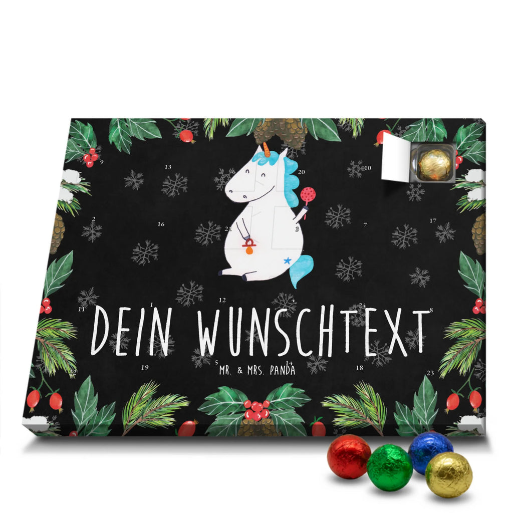 Personalisierter Schoko Adventskalender Einhorn Baby Personalisierter Adventskalender, Adventskalender mit Namen, Einhorn, Einhörner, Einhorn Deko, Pegasus, Unicorn, Mutter, Geburt, Geburtstag, erstes Kind, Baby, Babyglück, Nachwuchs, Eltern, Party, Kind, Schnuller