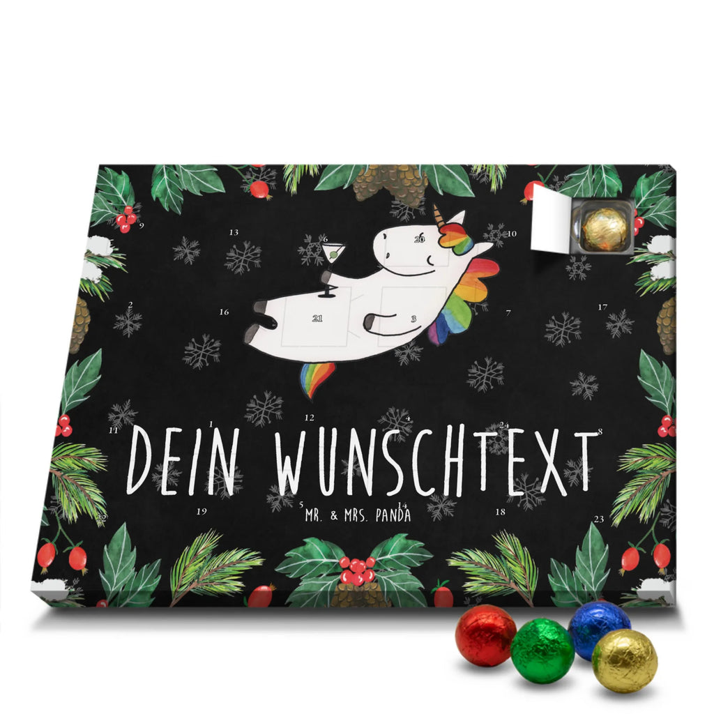 Personalisierter Schoko Adventskalender Einhorn Cocktail Personalisierter Adventskalender, Adventskalender mit Namen, Einhorn, Einhörner, Einhorn Deko, Pegasus, Unicorn, Party, Spaß, Feiern, Caipirinha, Rum, Cuba Libre, Sekt, Freundin, Geburtstag, lustig, witzig, Spruch, Glitzer