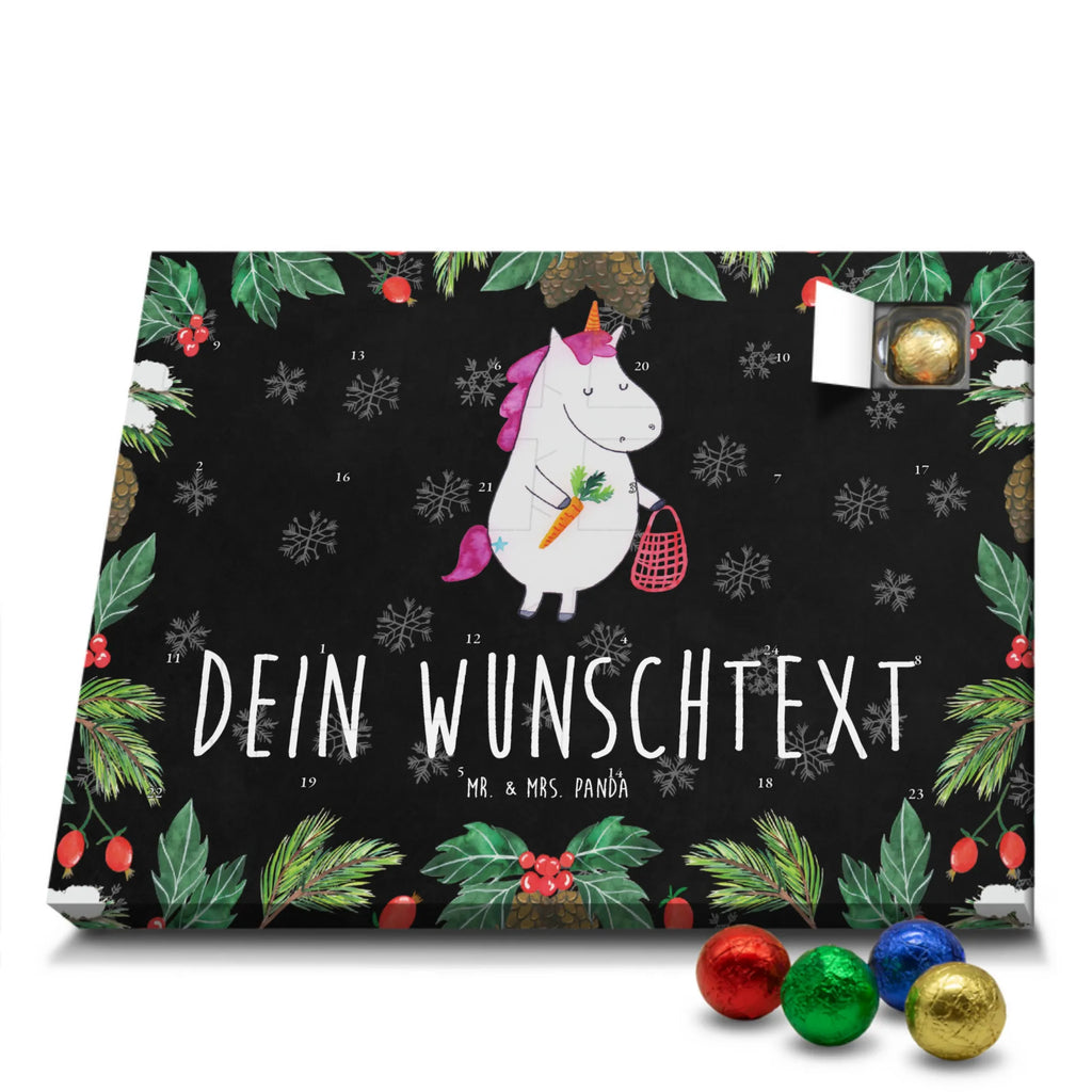 Personalisierter Schoko Adventskalender Einhorn Gemüse Personalisierter Adventskalender, Adventskalender mit Namen, Einhorn, Einhörner, Einhorn Deko, Unicorn, Biomarkt, Gemüse, Wochenmarkt