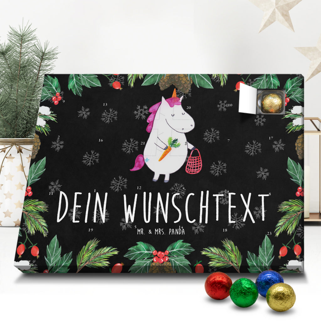 Personalisierter Schoko Adventskalender Einhorn Gemüse Personalisierter Adventskalender, Adventskalender mit Namen, Einhorn, Einhörner, Einhorn Deko, Pegasus, Unicorn, Biomarkt, Bio, Gemüse, Wochenmarkt