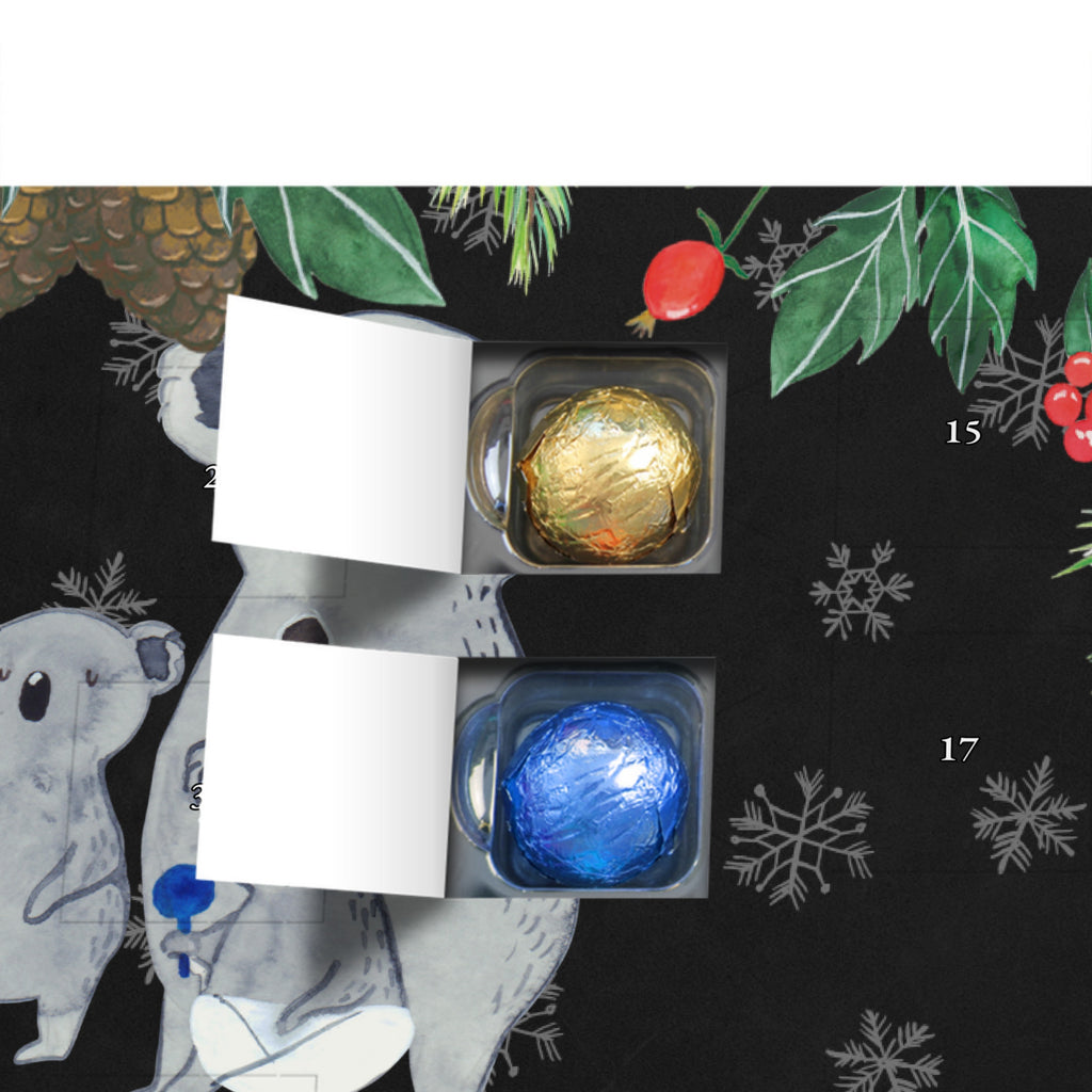 Personalisierter Schoko Adventskalender Koala Familie Personalisierter Adventskalender, Adventskalender mit Namen, Familie, Vatertag, Muttertag, Bruder, Schwester, Mama, Papa, Oma, Opa, Koala, Koalas, Family, Kinder, Geschwister, Familienleben