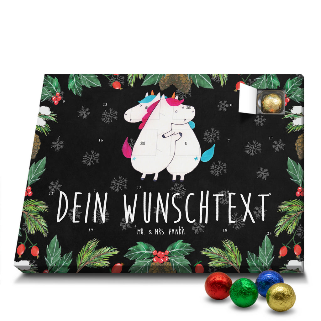 Personalisierter Schoko Adventskalender Einhörner Umarmen Personalisierter Adventskalender, Adventskalender mit Namen, Einhorn, Einhörner, Einhorn Deko, Pegasus, Unicorn, Freundinnen, Freundin, BFF, Schwester, Schwestern, Familie, Geschwister, Sister, Liebe