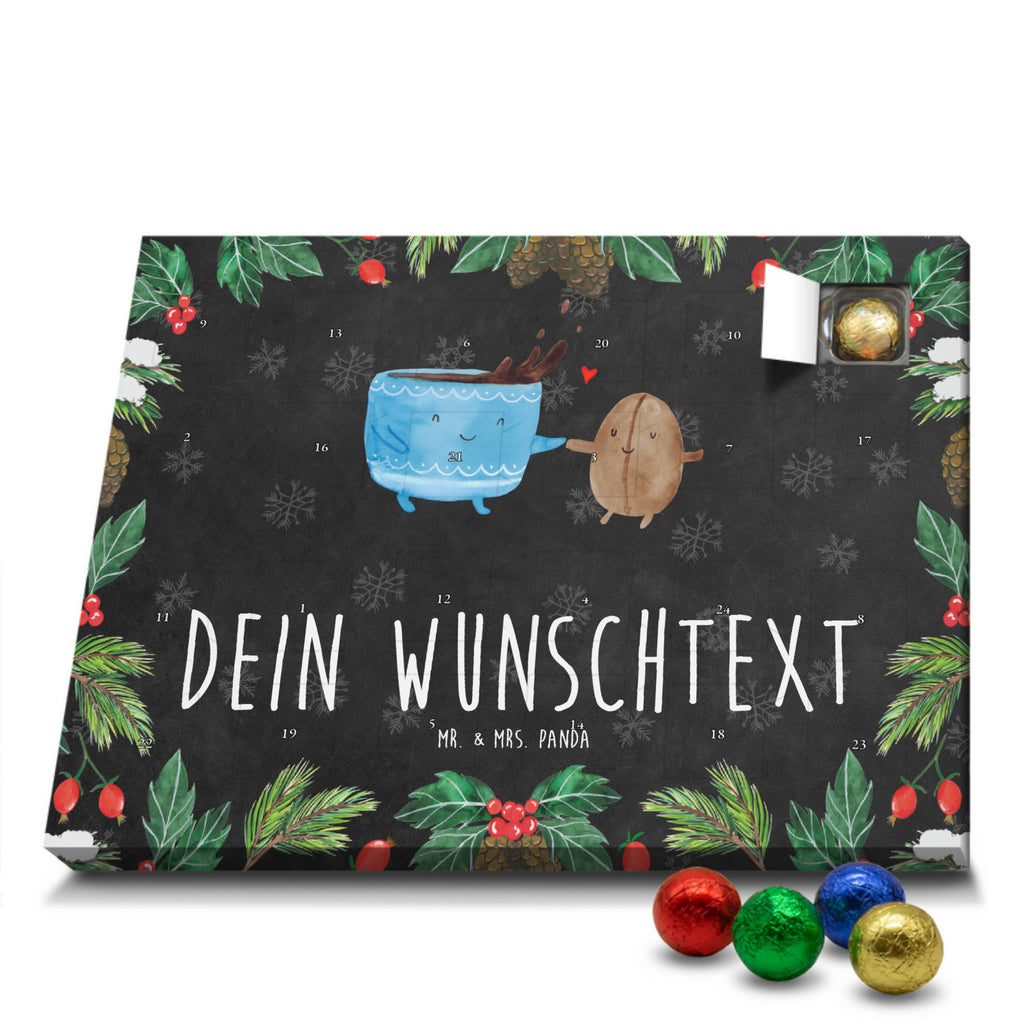 Personalisierter Schoko Adventskalender Kaffee Bohne Personalisierter Adventskalender, Adventskalender mit Namen, Tiermotive, Gute Laune, lustige Sprüche, Tiere, Kaffee, Kaffeebohne, Genuss, Zufriedenheit, Glück