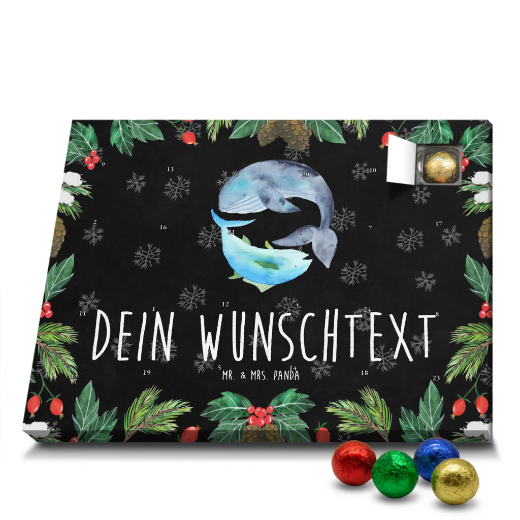 Personalisierter Schoko Adventskalender Walfisch Thunfisch Personalisierter Adventskalender, Adventskalender mit Namen, Tiermotive, Gute Laune, lustige Sprüche, Tiere, Wal, Wahl, Tunfisch, Wortwitz lustig, Spruch lustig, Flachwitz, Witz, Spruch des Tages, Flachwitz Geschenk