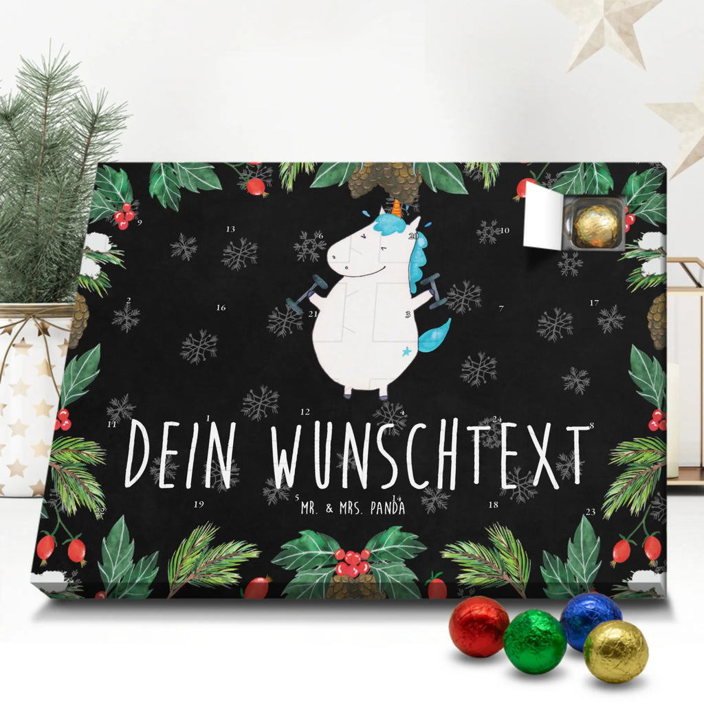 Personalisierter Schoko Adventskalender Einhorn Fitness Personalisierter Adventskalender, Adventskalender mit Namen, Einhorn, Einhörner, Einhorn Deko, Pegasus, Unicorn, Gym, Fitness, Fitnessstudio, Diät, Abnehmen, Sport, Pumpen, Geräte, Sixpack