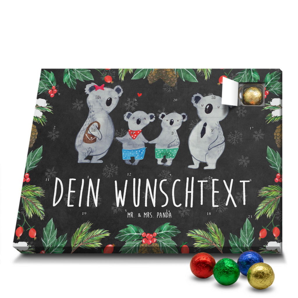 Personalisierter Schoko Adventskalender Koala Familie zwei Personalisierter Adventskalender, Adventskalender mit Namen, Familie, Vatertag, Muttertag, Bruder, Schwester, Mama, Papa, Oma, Opa, Koala, Koalabär, beste Familie, Familienzeit, Familienleben, Koalafamilie, Lieblingsfamilie