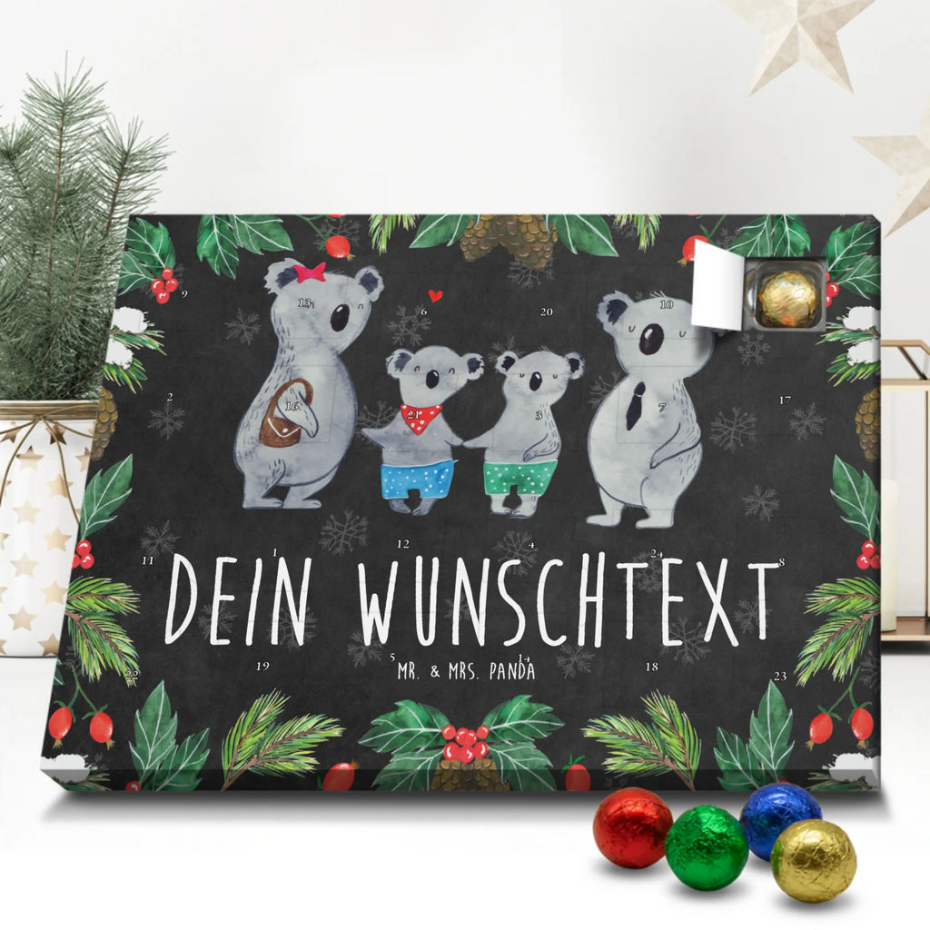 Personalisierter Schoko Adventskalender Koala Familie zwei Personalisierter Adventskalender, Adventskalender mit Namen, Familie, Vatertag, Muttertag, Bruder, Schwester, Mama, Papa, Oma, Opa, Koala, Koalabär, beste Familie, Familienzeit, Familienleben, Koalafamilie, Lieblingsfamilie