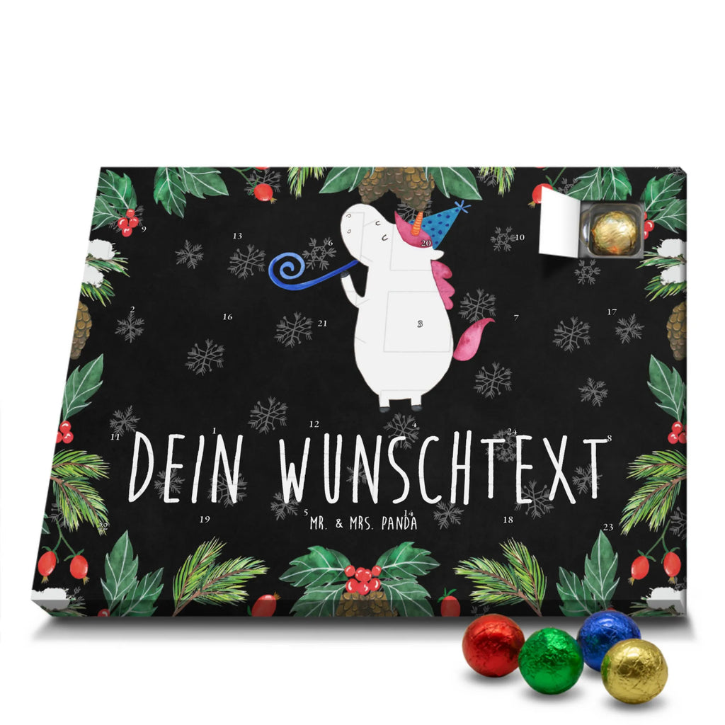 Personalisierter Schoko Adventskalender Einhorn Party Personalisierter Adventskalender, Adventskalender mit Namen, Einhorn, Einhörner, Einhorn Deko, Pegasus, Unicorn, Glitzer, Konfetti, Party, Geburtstag, Feier, Fest, Alkohol, Disco, Club