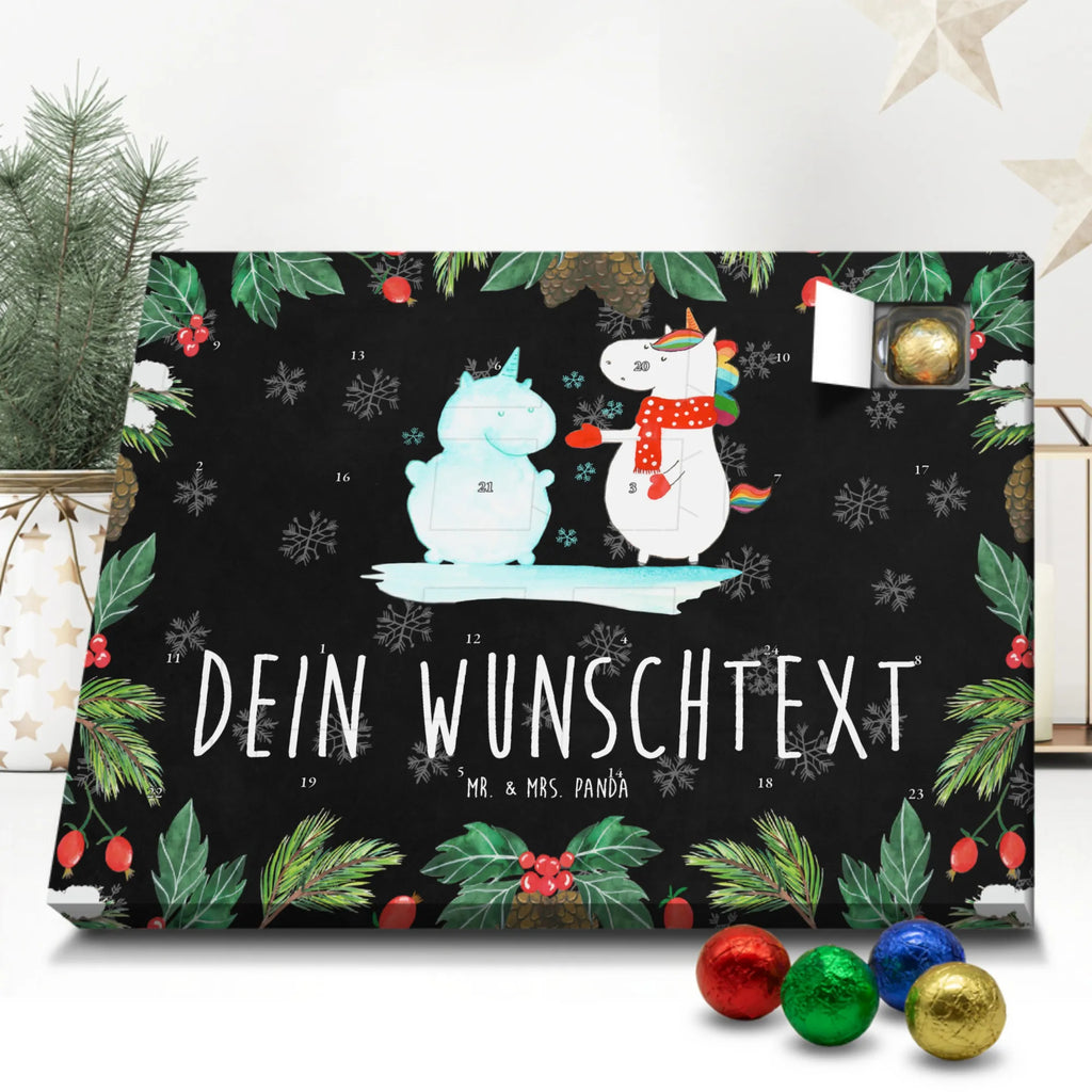 Personalisierter Schoko Adventskalender Einhorn Schneemann Personalisierter Adventskalender, Adventskalender mit Namen, Einhorn, Einhörner, Einhorn Deko, Pegasus, Unicorn, Schneemann, Winter, Schnee, Kuchen, Weihnachten, kalt, Mütze, Handschuhe, X-Mas