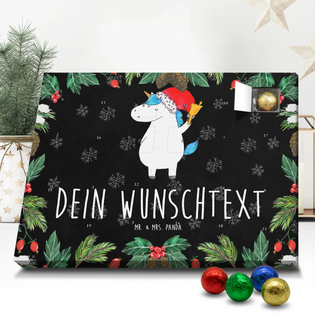 Personalisierter Schoko Adventskalender Einhorn Weihnachtsmann Personalisierter Adventskalender, Adventskalender mit Namen, Einhorn, Einhörner, Einhorn Deko, Pegasus, Unicorn, Gin, Schokolade, Schoki, Weihnachten, Weihnachtsmann, Nikolaus, Wunschzettel, Wunschliste, Feenstaub