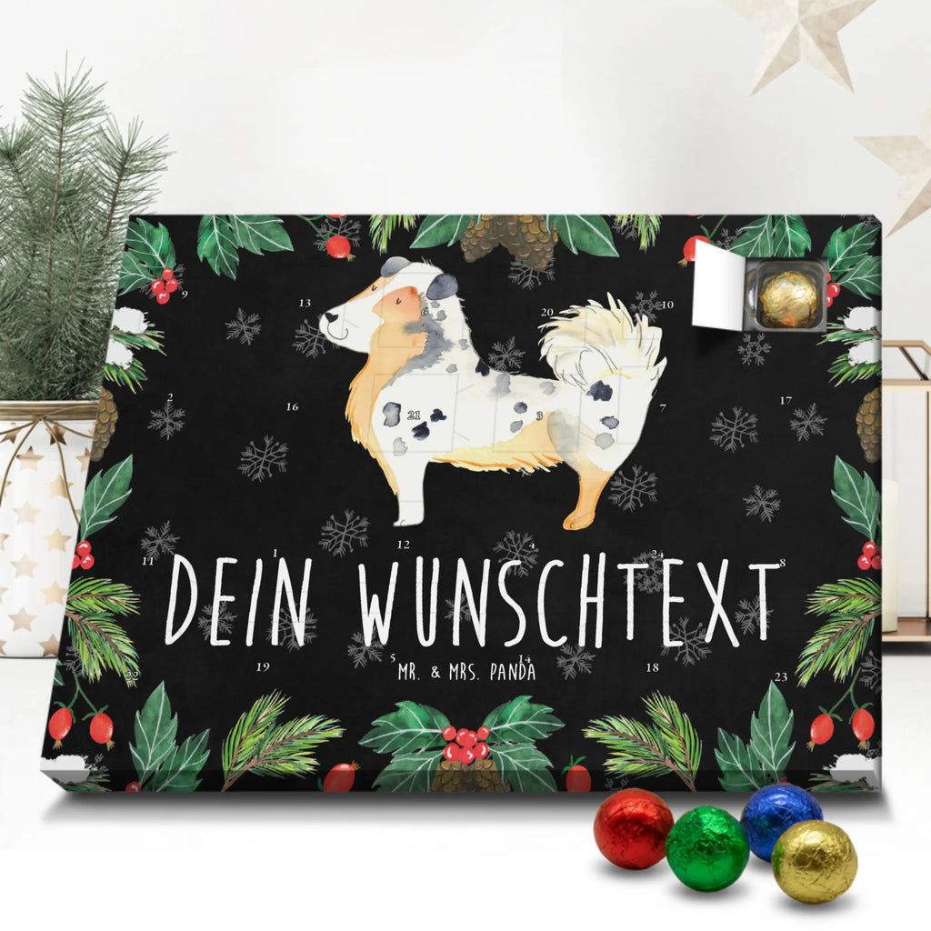 Personalisierter Schoko Adventskalender Hund Australien Shepherd Personalisierter Adventskalender, Adventskalender mit Namen, Hund, Hundemotiv, Haustier, Hunderasse, Tierliebhaber, Hundebesitzer, Sprüche, Australien Shepherd, Shepherd, Hundeliebe, Familienhund, Spruch