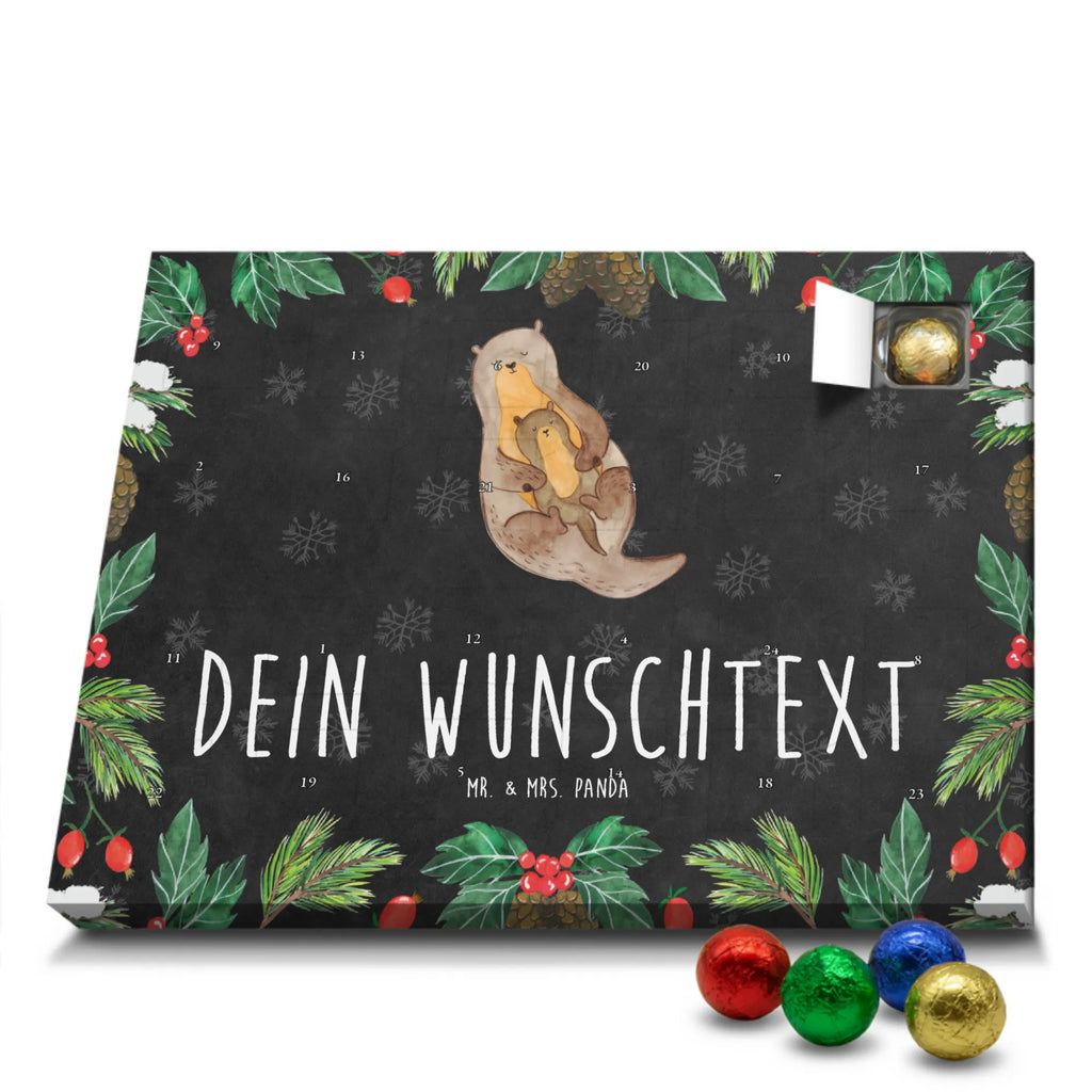 Personalisierter Schoko Adventskalender Otter Kind Personalisierter Adventskalender, Adventskalender mit Namen, Otter, Fischotter, Seeotter, Otter Seeotter See Otter