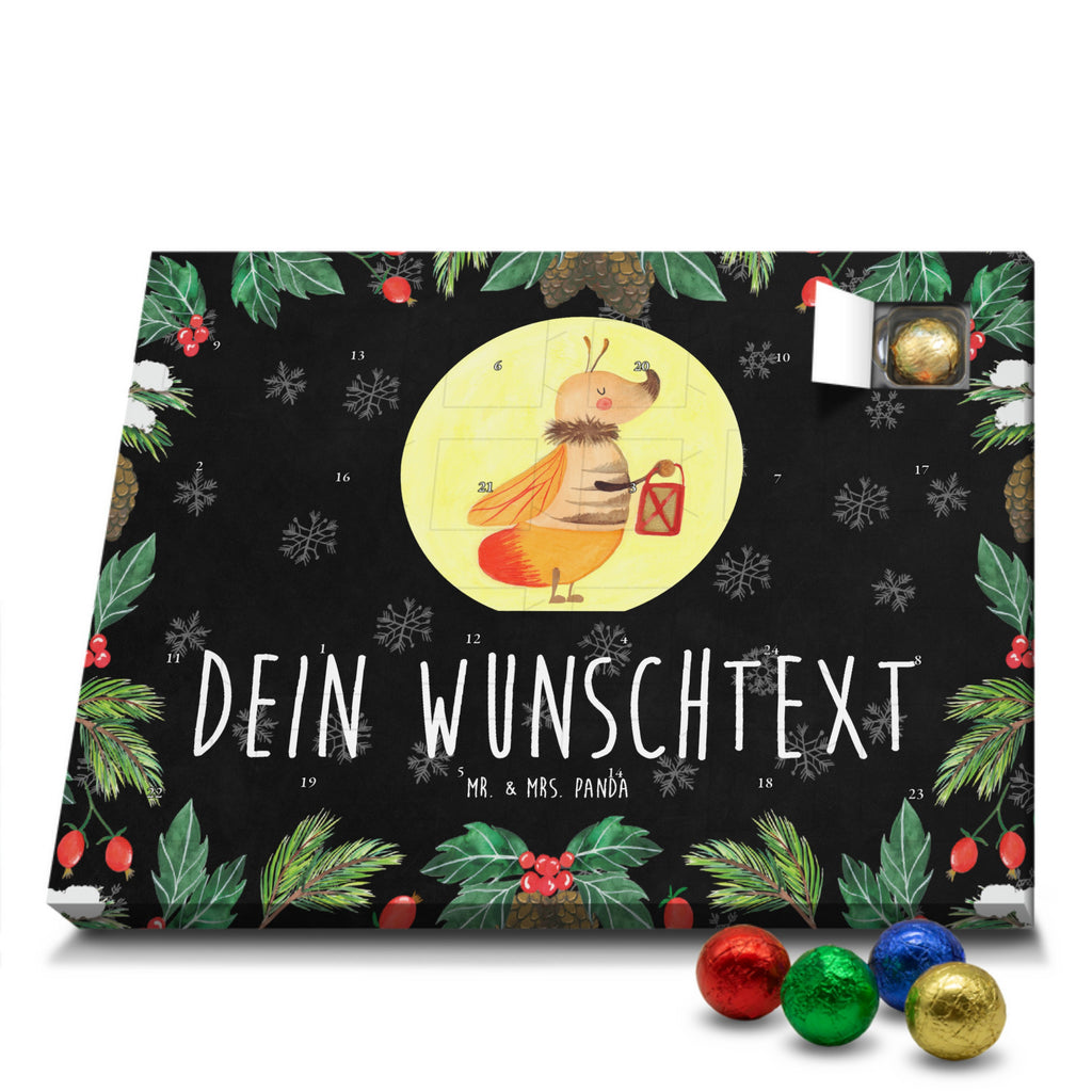 Personalisierter Schoko Adventskalender Glühwürmchen Personalisierter Adventskalender, Adventskalender mit Namen, Tiermotive, Gute Laune, lustige Sprüche, Tiere, Glühwürmchen, Glühwurm, Falter, Liebe, Leuchten, magisch, Liebesbeweis, Lieblingsmensch, Verlobung, Heiratsantrag, Jahrestag, Liebesspruch