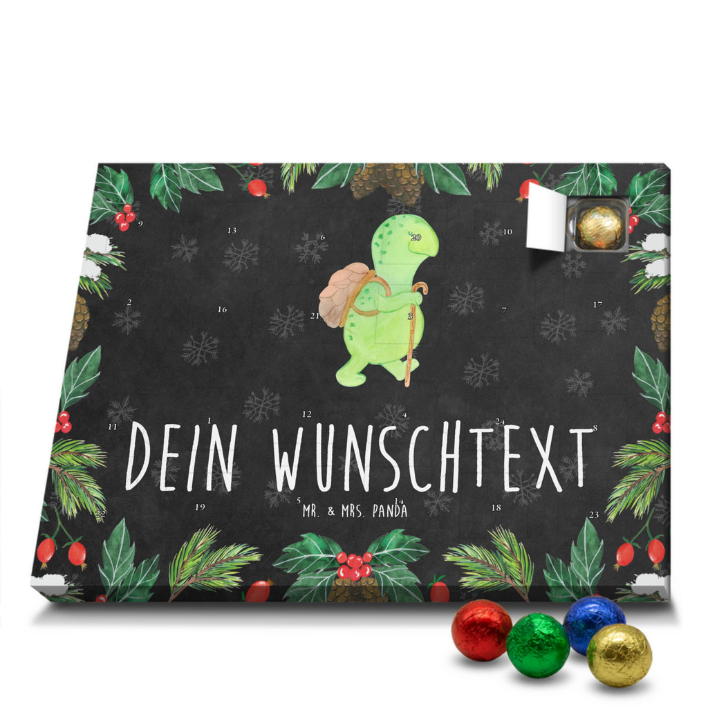 Personalisierter Schoko Adventskalender Schildkröte Wanderer Personalisierter Adventskalender, Adventskalender mit Namen, Schildkröte, Schildkröten, Motivation, Motivationsspruch, Motivationssprüche, Neuanfang