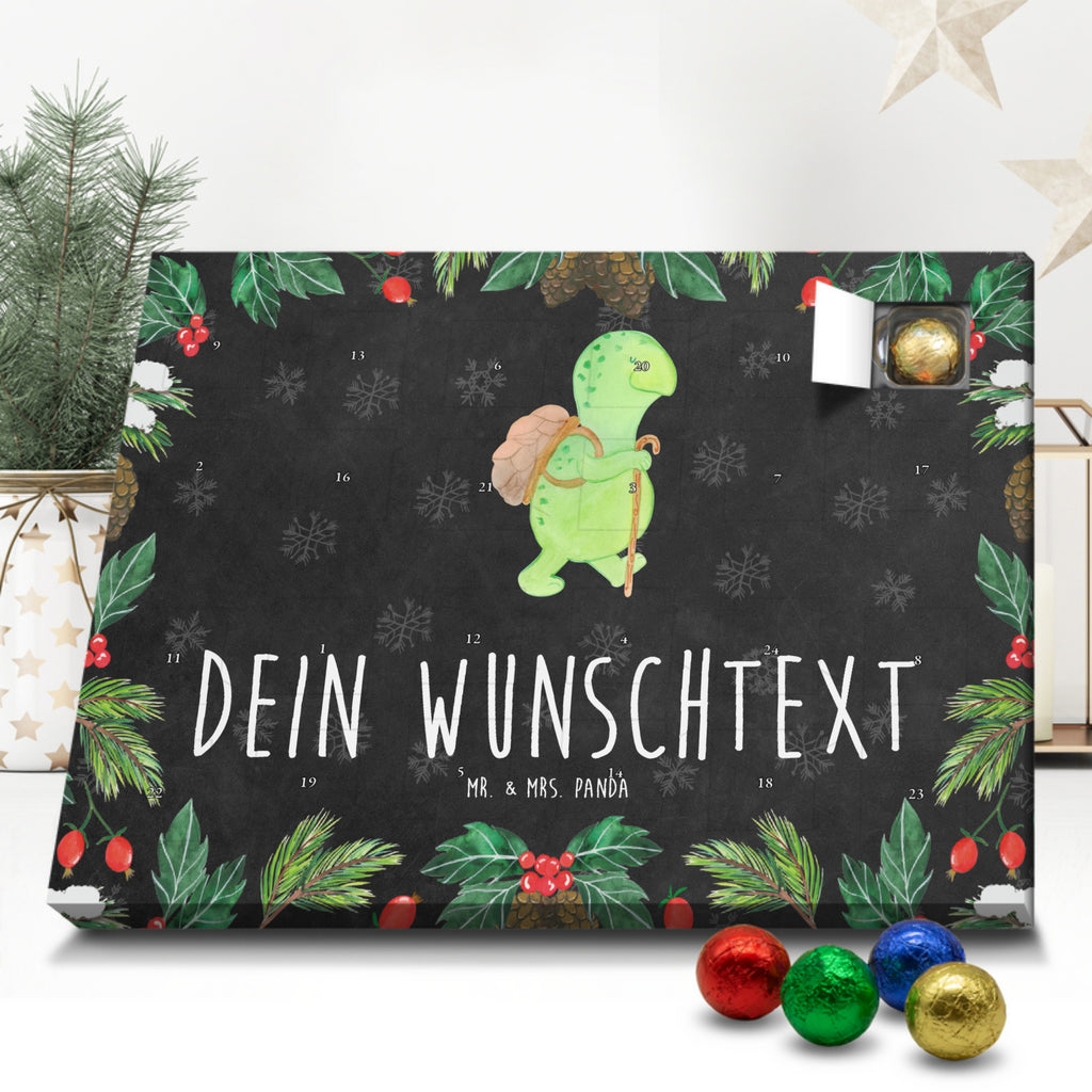 Personalisierter Schoko Adventskalender Schildkröte Wanderer Personalisierter Adventskalender, Adventskalender mit Namen, Schildkröte, Schildkröten, Motivation, Motivationsspruch, Motivationssprüche, Neuanfang