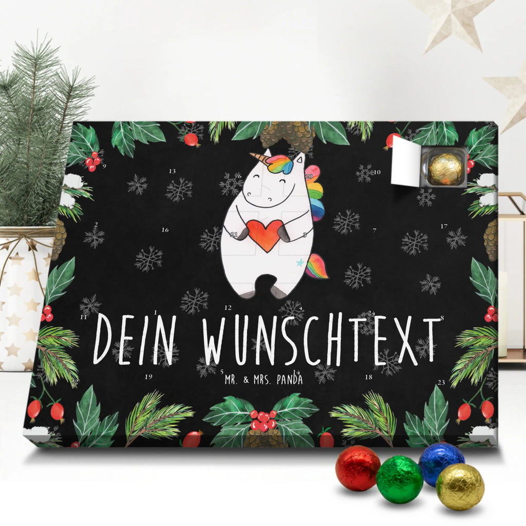 Personalisierter Schoko Adventskalender Einhorn Herz Personalisierter Adventskalender, Adventskalender mit Namen, Einhorn, Einhörner, Einhorn Deko, Pegasus, Unicorn, Herz, schlimm, böse, witzig, lustig, Freundin, anders, bunt