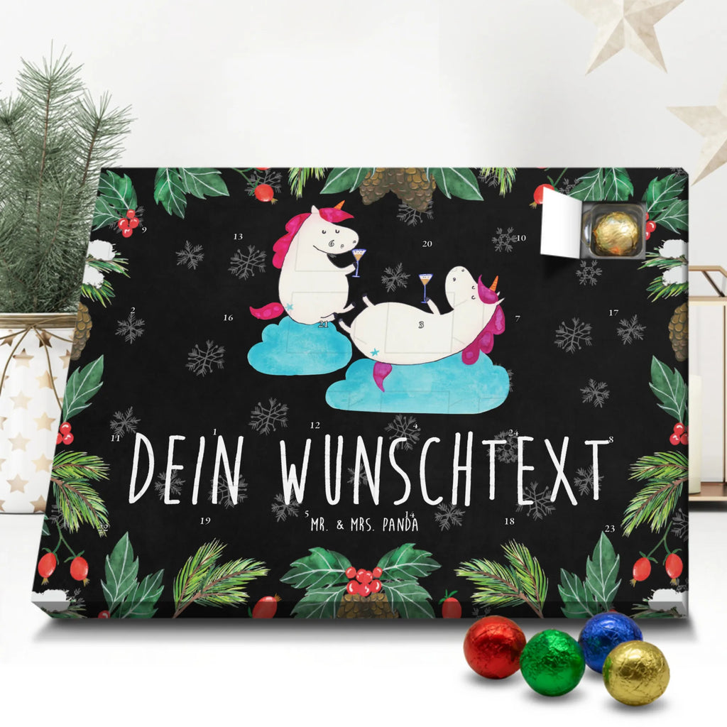 Personalisierter Schoko Adventskalender Einhorn Sekt Personalisierter Adventskalender, Adventskalender mit Namen, Einhorn, Einhörner, Einhorn Deko, Pegasus, Unicorn, Freundinnen, Freundin, BFF, Sekt, Mädelsabend, Spaß, Party, Korken, Anstoßen, Beste