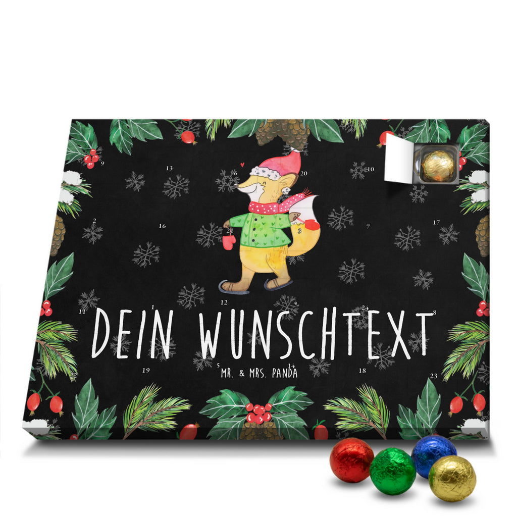 Personalisierter Schoko Adventskalender Fuchs  Schlittschuhe Personalisierter Adventskalender, Adventskalender mit Namen, Winter, Weihnachten, Weihnachtsdeko, Nikolaus, Advent, Heiligabend, Wintermotiv, Weihnachtsmann, Weihnachtstage, Weihnachtsbaum, Tannenbaum, Weihnachtszeit