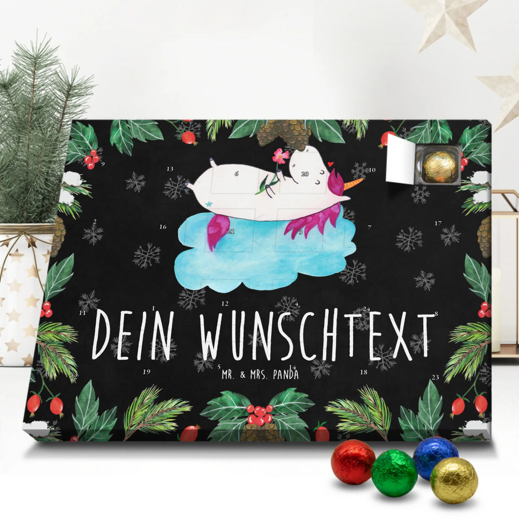 Personalisierter Schoko Adventskalender Einhorn Verliebt Personalisierter Adventskalender, Adventskalender mit Namen, Einhorn, Einhörner, Einhorn Deko, Pegasus, Unicorn, verliebt, Liebe, Liebesbeweis, Freundin, Wolke