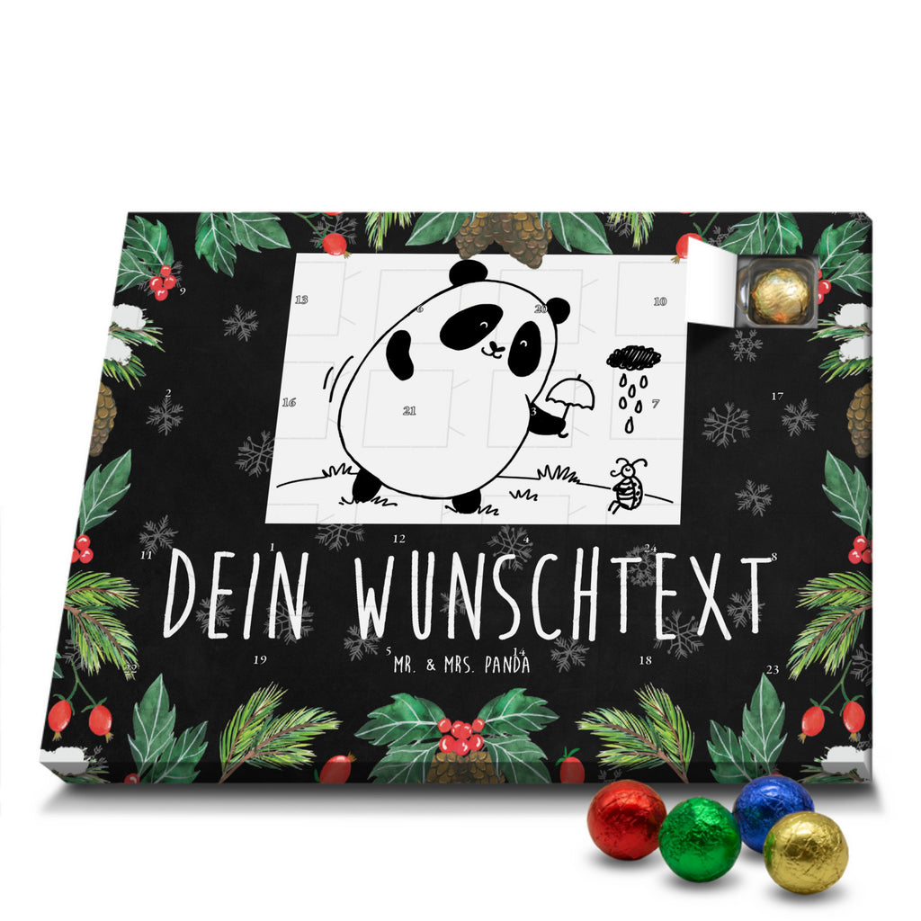 Personalisierter Schoko Adventskalender Panda Zusammenhalt Personalisierter Adventskalender, Adventskalender mit Namen