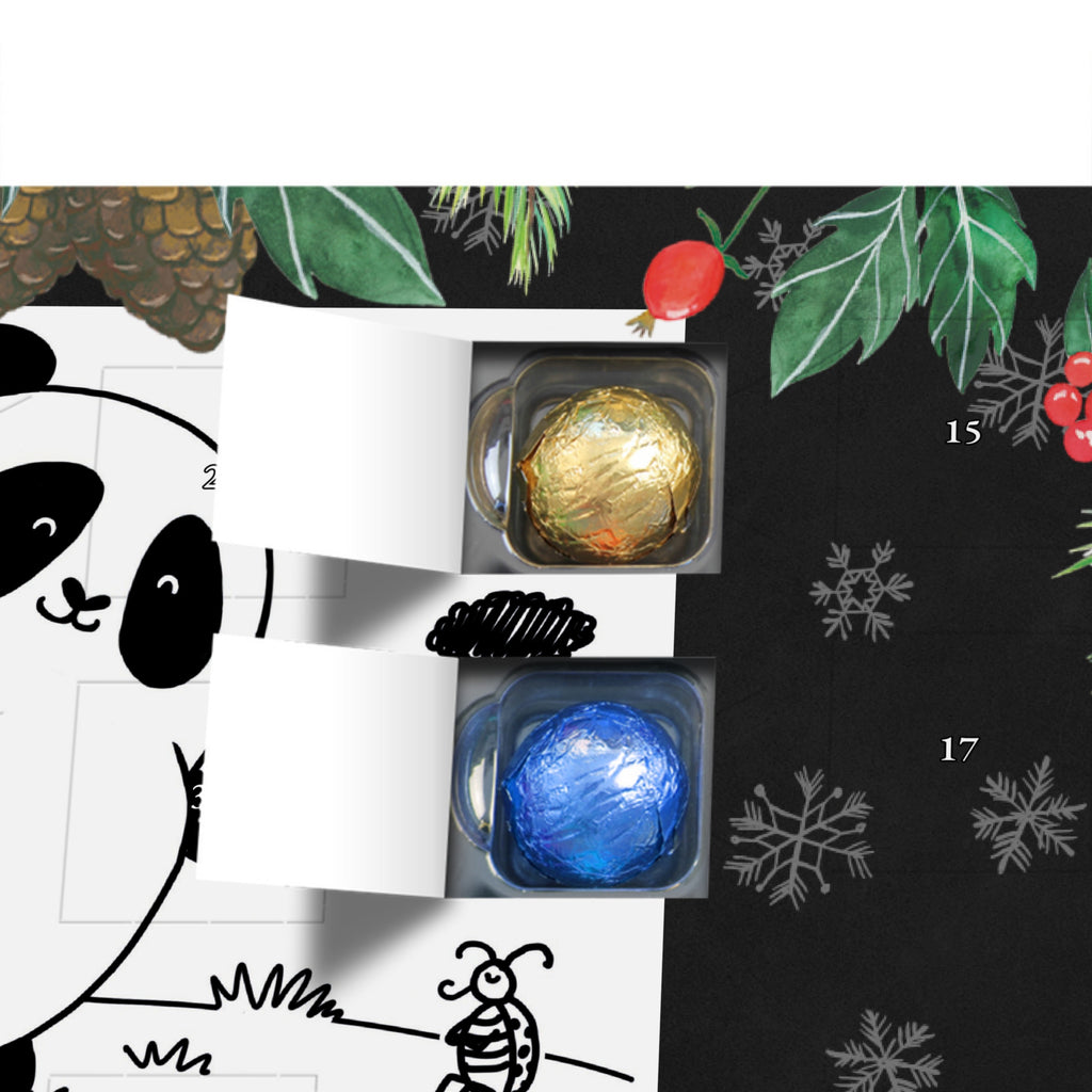 Personalisierter Schoko Adventskalender Panda Zusammenhalt Personalisierter Adventskalender, Adventskalender mit Namen