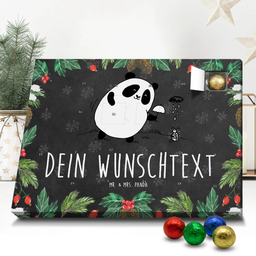 Personalisierter Schoko Adventskalender Panda Zusammenhalt Personalisierter Adventskalender, Adventskalender mit Namen