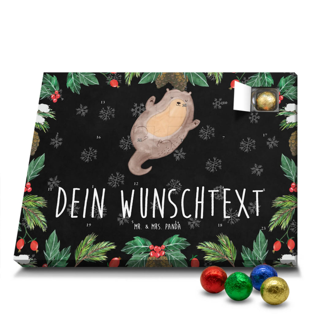 Personalisierter Schoko Adventskalender Otter Umarmen Personalisierter Adventskalender, Adventskalender mit Namen, Otter, Fischotter, Seeotter, Otter Seeotter See Otter