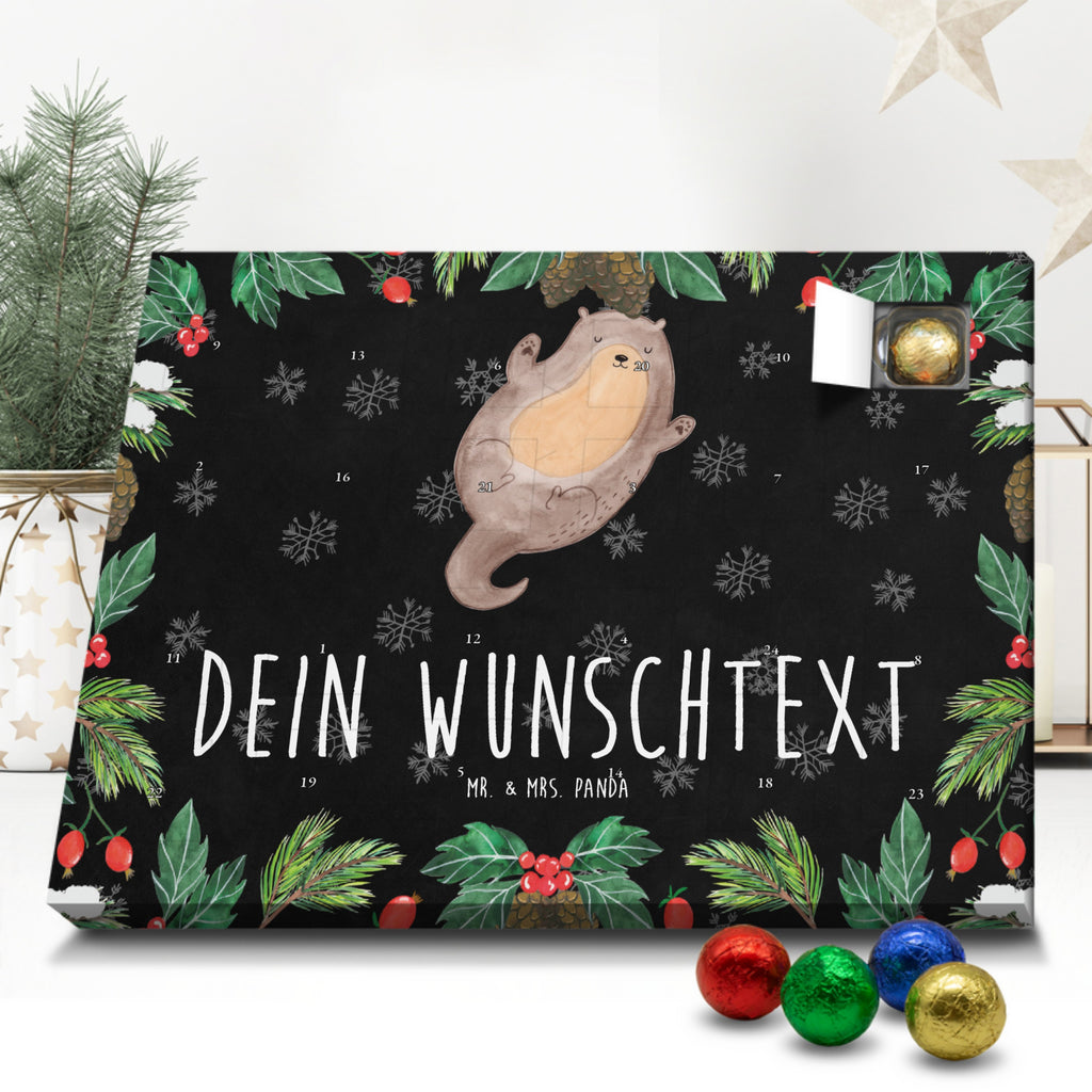 Personalisierter Schoko Adventskalender Otter Umarmen Personalisierter Adventskalender, Adventskalender mit Namen, Otter, Fischotter, Seeotter, Otter Seeotter See Otter