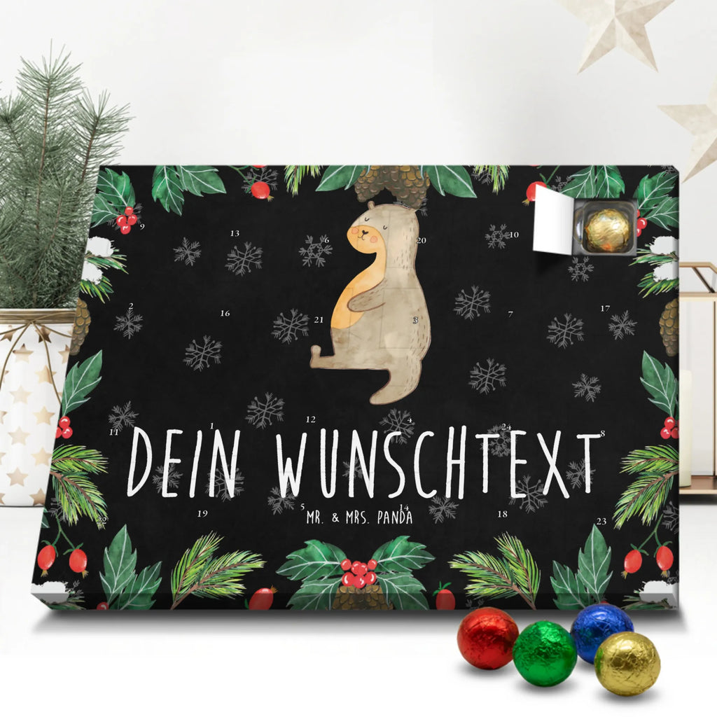 Personalisierter Schoko Adventskalender Otter Bauch Personalisierter Adventskalender, Adventskalender mit Namen, Otter, Fischotter, Seeotter, Otter Seeotter See Otter